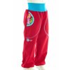softshellové kalhoty pro holky, červené + barevná abstrakce Velikost 140 6504 48 1553