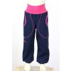 softshellové kalhoty pro holky, tm. modré, kostičky Velikost 140 6248 49 1318