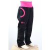 LETNÍ softshellové kalhoty pro holky, SLIM, černá + růžová Velikost 140 5373 48 791
