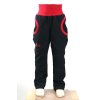 LETNÍ softshellové kalhoty pro kluky, SLIM, černá + červená Velikost 140 5413 49 831