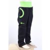 LETNÍ softshellové kalhoty pro kluky, SLIM, černá + zelená Velikost 140 5397 49 815