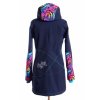 dámský softshellový kabát P, tm. modrý + grafity, zada