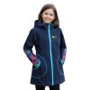 dívčí softshellový kabát P, tm. modrý, grafity