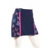 softshellová sukně, tm. modrá + motýlci,2