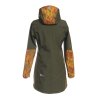 dámský softshellový kabát, khaki, Ala Klimt, zada