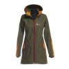 dámský softshellový kabát, khaki, Ala Klimt