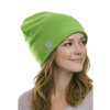 dámská čepice s ohrnutým lemem, zelená