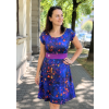 dámské letní šaty U, kvítky, modelka