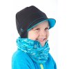čepice pro kluky,černý softshell Velikost 58 3815 48 40