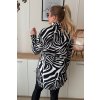 Pohodlná dámska viskózová košeľa pre moletky Logan vzor zebra