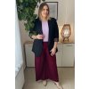 Elegantné dámske plus size sako s dlhými rukávmi Khloe čierne