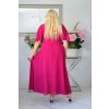 Dlhé dámske spoločenské šaty pre moletky Vanes fuchsiové