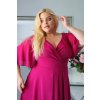Dlhé dámske spoločenské šaty pre moletky Vanes fuchsiové