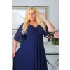 Dlhé dámske spoločenské šaty pre moletky Vanes tmavomodré