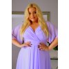 Dlhé dámske spoločenské šaty pre moletky Vanes svetlofialové