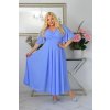 Dlhé dámske spoločenské šaty pre moletky Vanes svetlomodré