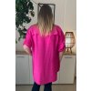 Predĺžená oversize košeľa na gombíky pre moletky Simone fuchsiová
