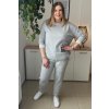 Pohodlná dámska plus size súprava Malera sivá