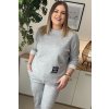 Pohodlná dámska plus size súprava Malera sivá