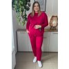 Pohodlná dámska plus size súprava Malera cyklaménová