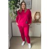 Pohodlná dámska plus size súprava Malera cyklaménová