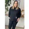 Pohodlná dámska plus size súprava Malera čierna