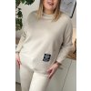 Pohodlná dámska plus size súprava Malera béžová
