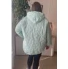 Dámska prechodná bunda s kapucňou pre moletky Helen mentolová