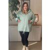Dámska prechodná bunda s kapucňou pre moletky Helen mentolová