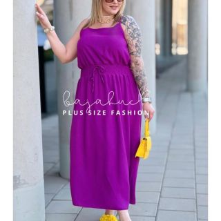 ☀️ Jednoduché dámske šaty na ramienka ELESIA UNI (cez prsia do 140cm) 34€...