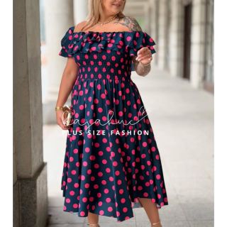 ☀️ Letné midi šaty so španielskym výstrihom Berta ☀️ UNI (cez prsia 110-130cm) 56€...