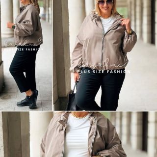 🍂 Krátka prechodná bombera na zips Elza 🍂 UNI (cez prsia do max 140 cm) 51€...