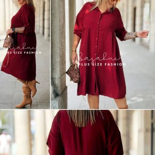 🍂 Košeľové šaty voľného strihu FRIDA 🍂 UNI (cez prsia 130cm) 38€ https://www.bajahuc.sk/vyhladavanie/?string=Frida...