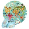 753 1 boppi round puzzle world map