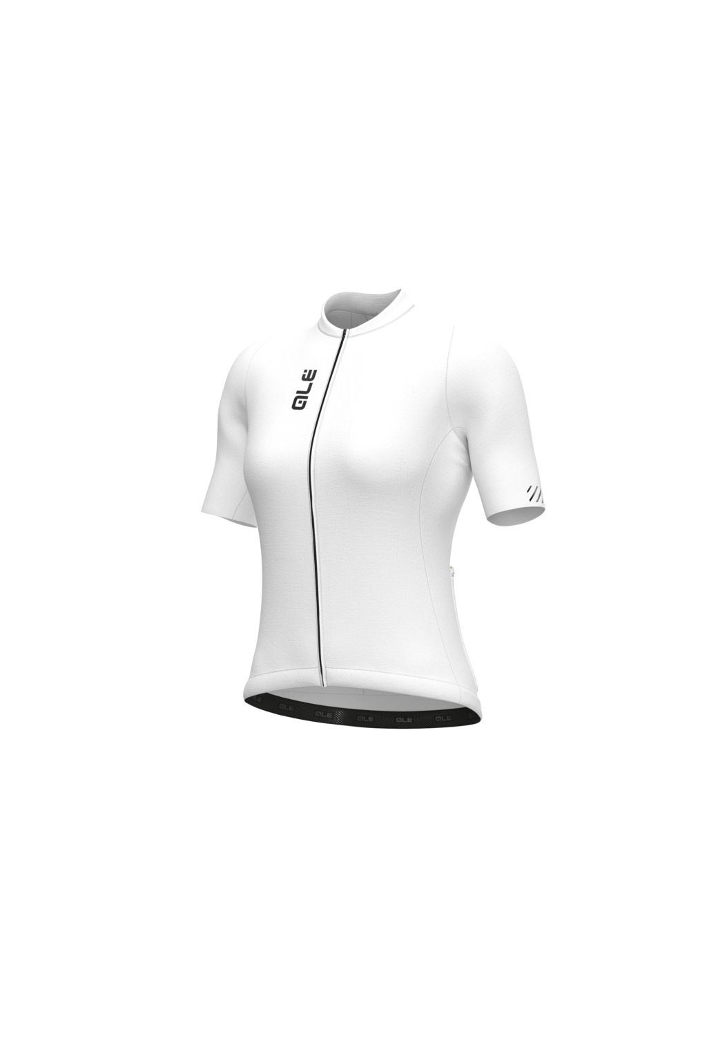 Dámský letní cyklistický dres ALÉ COLOR BLOCK PRAGMA, white