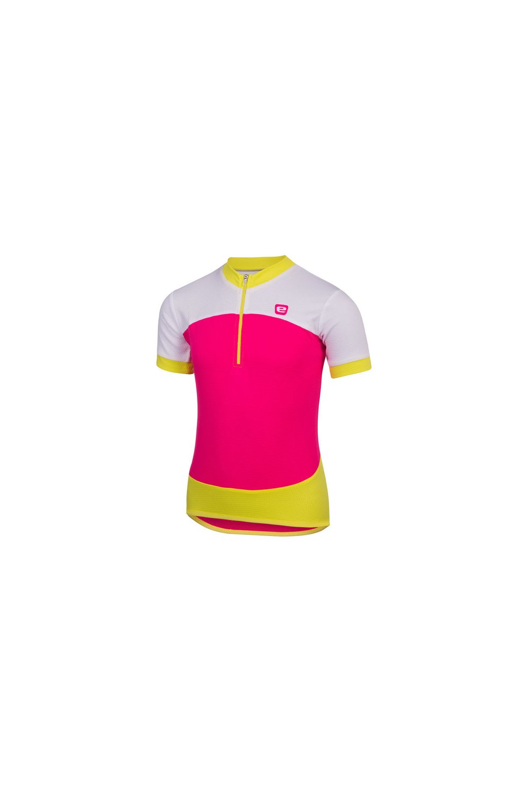 Dětský letní cyklistický dres ETAPE PEDDY, růžová|limeta