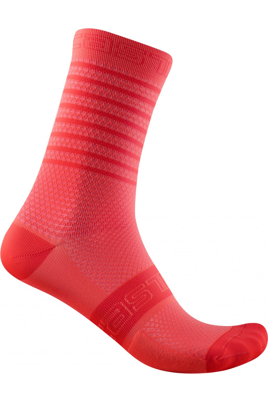 Dámské cyklistické ponožky CASTELLI Superleggera 12, brilliant pink