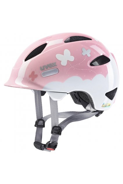 Dětská cyklistická helma UVEX OYO STYLE, BUTTERFLY PINK