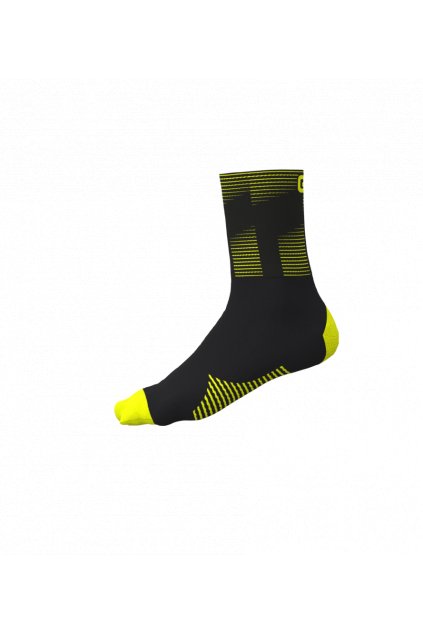 Letní cyklistické ponožky ALÉ ACCESSORI SPRINT, fluo yellow