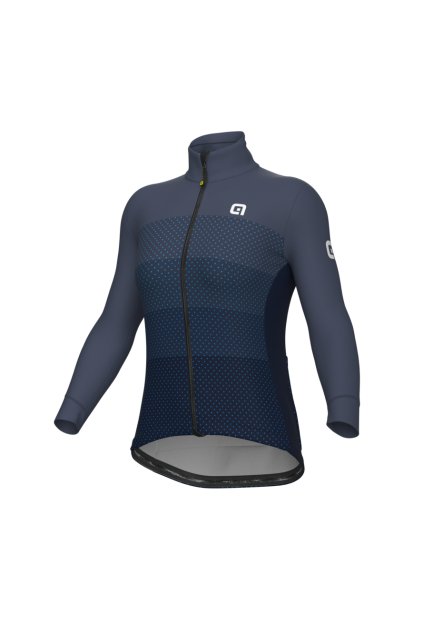 Dámská zimní cyklistická bunda ALÉ LEVEL SOLID, blue
