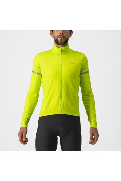 Pánský cyklistický dres Castelli Fondo 2, electric lime/silver reflex