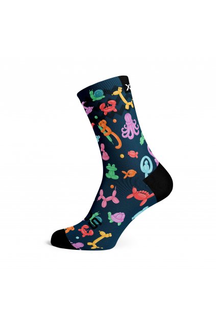 Dětské cyklistické ponožky SOX Balloon Animals Kids Socks Small