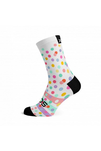Dětské cyklistické ponožky SOX Dots Kids Socks