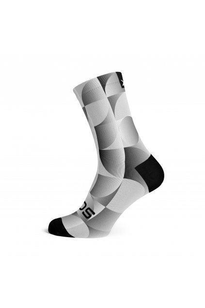 Cyklistické ponožky SOX Solid Silver Socks