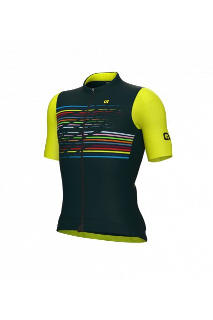 Pánský letní cyklistický dres ALÉ LOGO PR-S, dark green