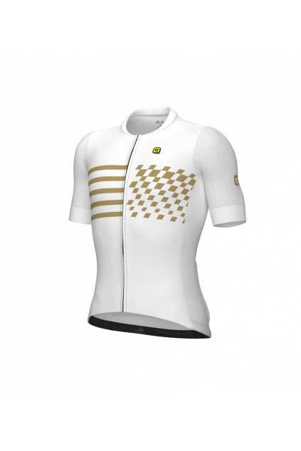 Pánský letní cyklistický dres ALÉ PLAY PR-E, white