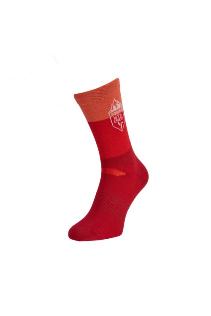 Cyklistické ponožky SILVINI Ferugi, merlot orange