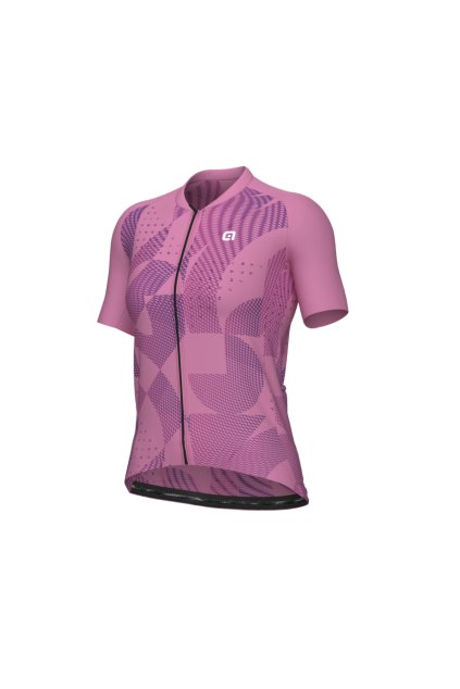 Dámský letní cyklistický dres ALÉ PRAGMA ENJOY, pink