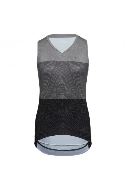 Dámský letní cyklistický dres SILVINI Escolca, black-charcoal