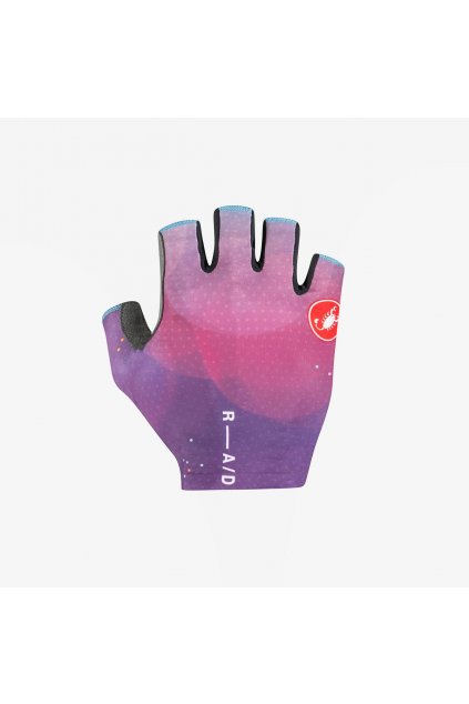 Letní cyklistické rukavice CASTELLI Competizione 2, multicolor purple